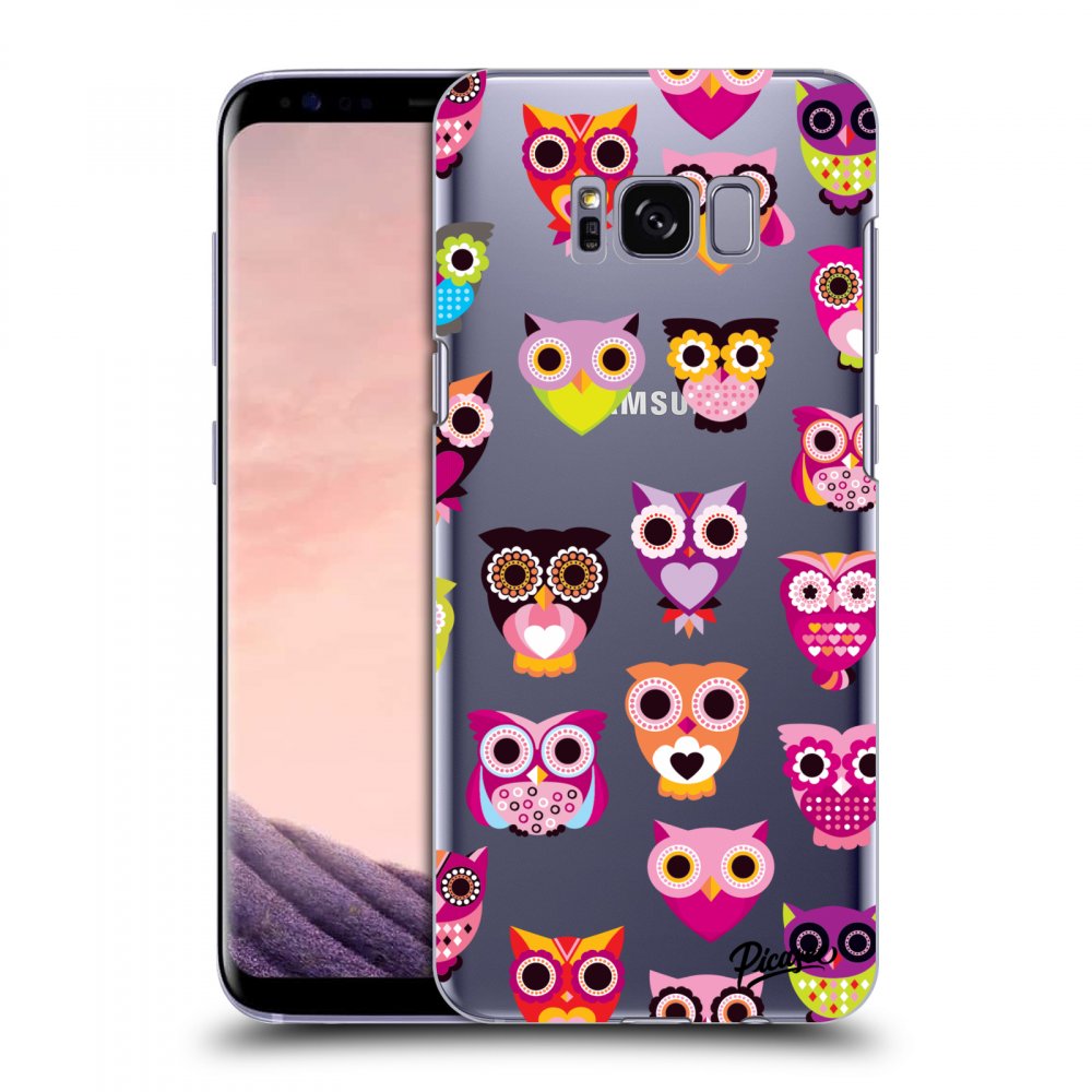 Picasee átlátszó szilikon tok az alábbi mobiltelefonokra Samsung Galaxy S8 G950F - Owls
