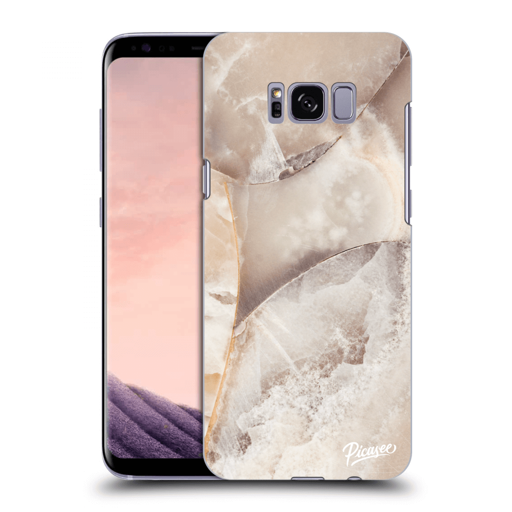 Picasee átlátszó szilikon tok az alábbi mobiltelefonokra Samsung Galaxy S8 G950F - Cream marble