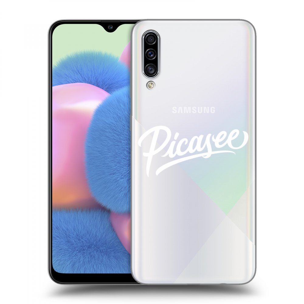 Picasee átlátszó szilikon tok az alábbi mobiltelefonokra Samsung Galaxy A30s A307F - Picasee - White