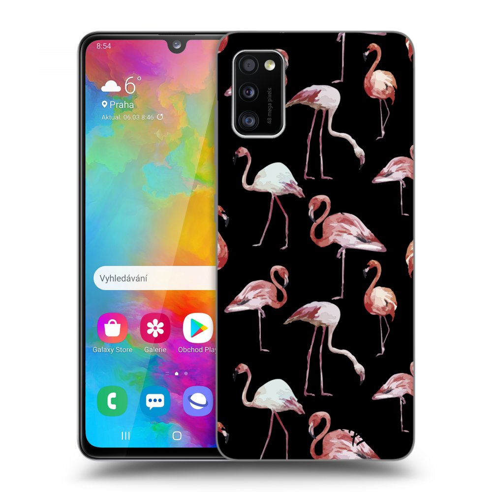 Picasee ULTIMATE CASE Samsung Galaxy A41 A415F - készülékre - Flamingos