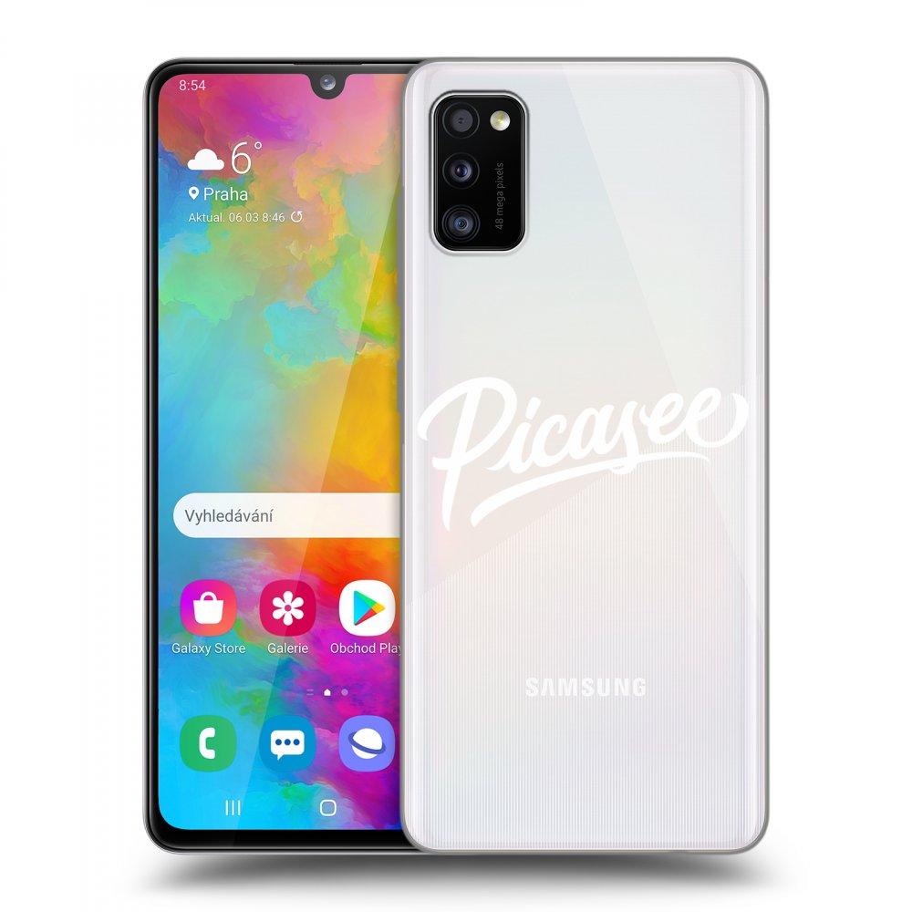 Picasee átlátszó szilikon tok az alábbi mobiltelefonokra Samsung Galaxy A41 A415F - Picasee - White