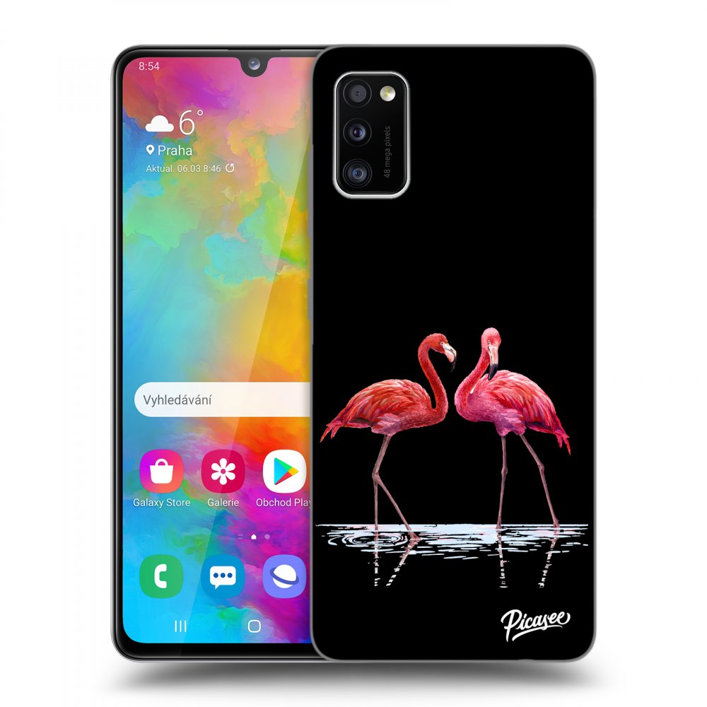 Picasee ULTIMATE CASE Samsung Galaxy A41 A415F - készülékre - Flamingos couple
