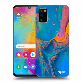 Szilikon tok erre a típusra Samsung Galaxy A41 A415F - Rainbow