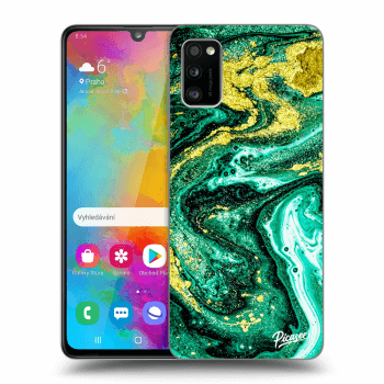 Szilikon tok erre a típusra Samsung Galaxy A41 A415F - Green Gold