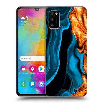 Szilikon tok erre a típusra Samsung Galaxy A41 A415F - Gold blue