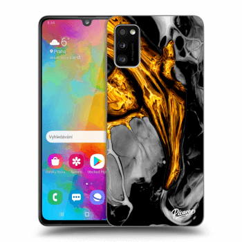 Szilikon tok erre a típusra Samsung Galaxy A41 A415F - Black Gold