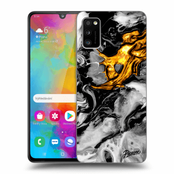 Szilikon tok erre a típusra Samsung Galaxy A41 A415F - Black Gold 2