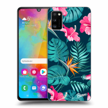 Szilikon tok erre a típusra Samsung Galaxy A41 A415F - Pink Monstera