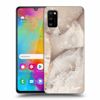 Szilikon tok erre a típusra Samsung Galaxy A41 A415F - Cream marble