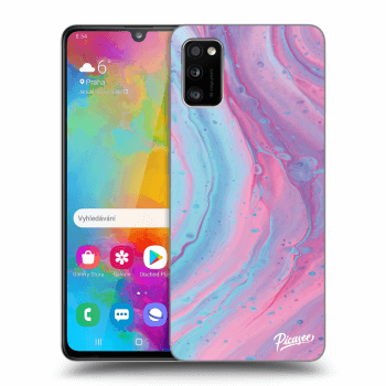 Szilikon tok erre a típusra Samsung Galaxy A41 A415F - Pink liquid