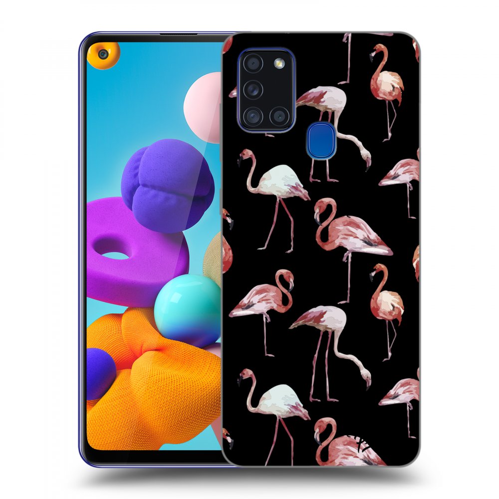 Picasee ULTIMATE CASE Samsung Galaxy A21s - készülékre - Flamingos