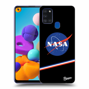 Picasee fekete szilikon tok az alábbi mobiltelefonokra Samsung Galaxy A21s - NASA Original
