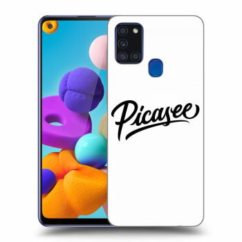 Szilikon tok erre a típusra Samsung Galaxy A21s - Picasee - black