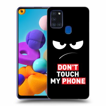 Szilikon tok erre a típusra Samsung Galaxy A21s - Angry Eyes - Transparent