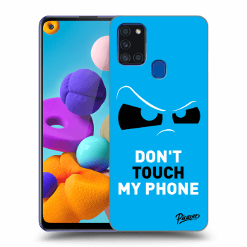 Szilikon tok erre a típusra Samsung Galaxy A21s - Cloudy Eye - Blue