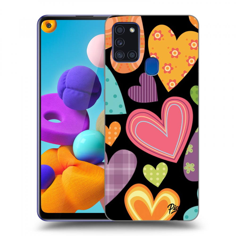 Picasee ULTIMATE CASE Samsung Galaxy A21s - készülékre - Colored heart