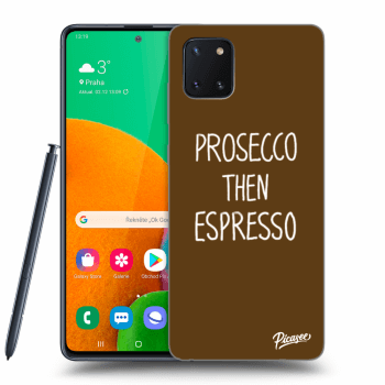 Picasee fekete szilikon tok az alábbi mobiltelefonokra Samsung Galaxy Note 10 Lite N770F - Prosecco then espresso