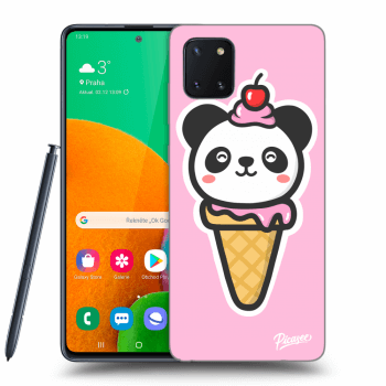 Picasee fekete szilikon tok az alábbi mobiltelefonokra Samsung Galaxy Note 10 Lite N770F - Ice Cream Panda