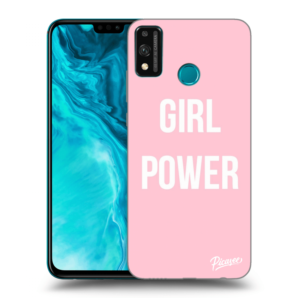 Picasee fekete szilikon tok az alábbi mobiltelefonokra Honor 9X Lite - Girl power