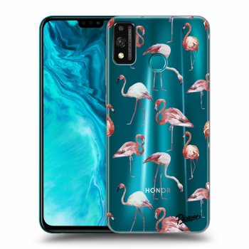 Picasee átlátszó szilikon tok az alábbi mobiltelefonokra Honor 9X Lite - Flamingos
