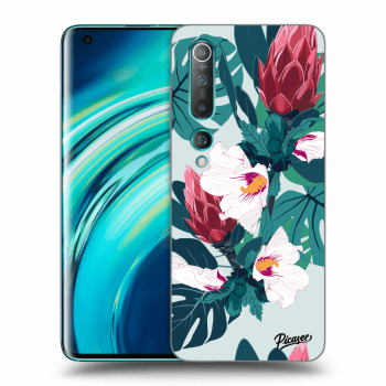 Picasee átlátszó szilikon tok az alábbi mobiltelefonokra Xiaomi Mi 10 - Rhododendron
