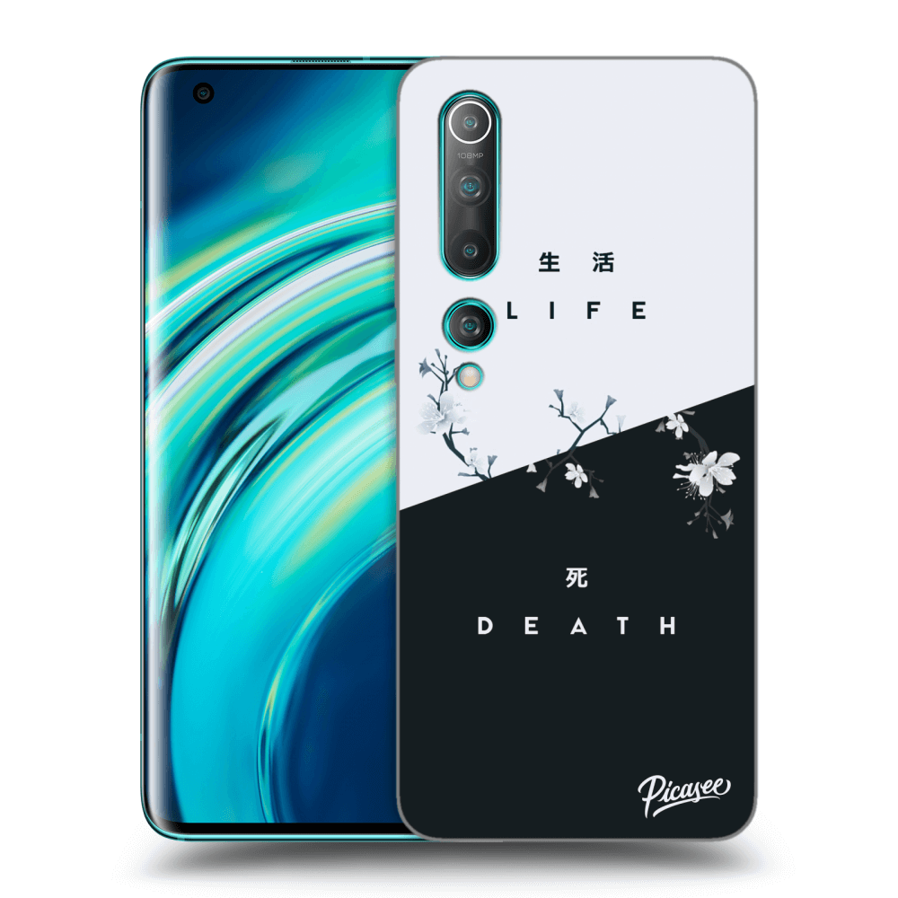 Picasee fekete szilikon tok az alábbi mobiltelefonokra Xiaomi Mi 10 - Life - Death