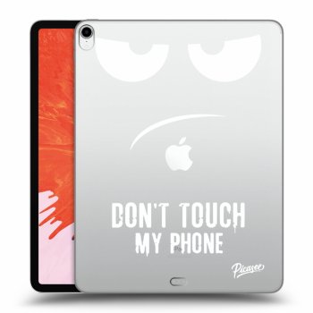 Picasee átlátszó szilikon tok az alábbi táblagépre Apple iPad Pro 12.9" 2018 (3. gen) - Don't Touch My Phone