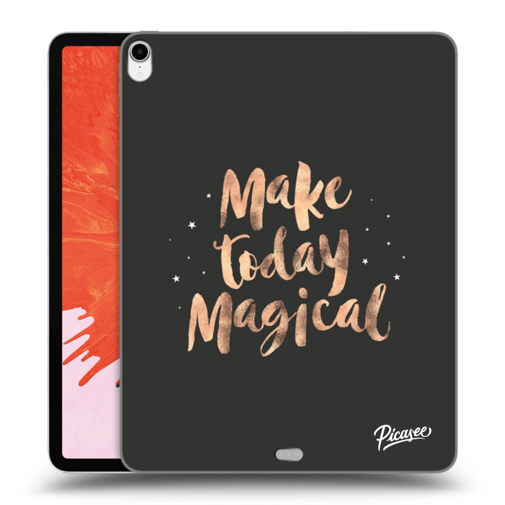 Picasee átlátszó szilikon tok az alábbi táblagépre Apple iPad Pro 12.9" 2018 (3. gen) - Make today Magical
