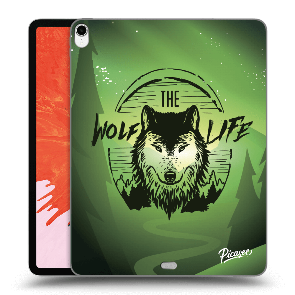 Picasee átlátszó szilikon tok az alábbi táblagépre Apple iPad Pro 12.9" 2018 (3. gen) - Wolf life