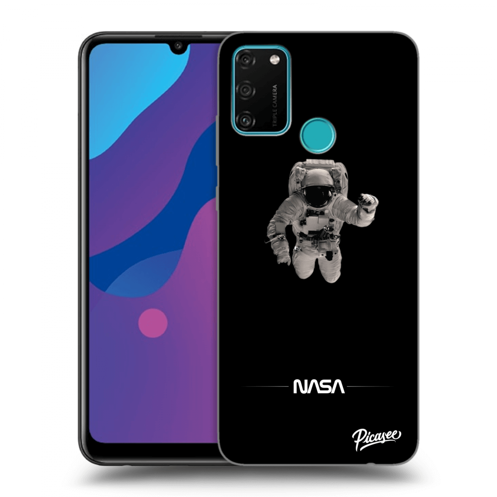 Picasee átlátszó szilikon tok az alábbi mobiltelefonokra Honor 9A - Astronaut Minimal