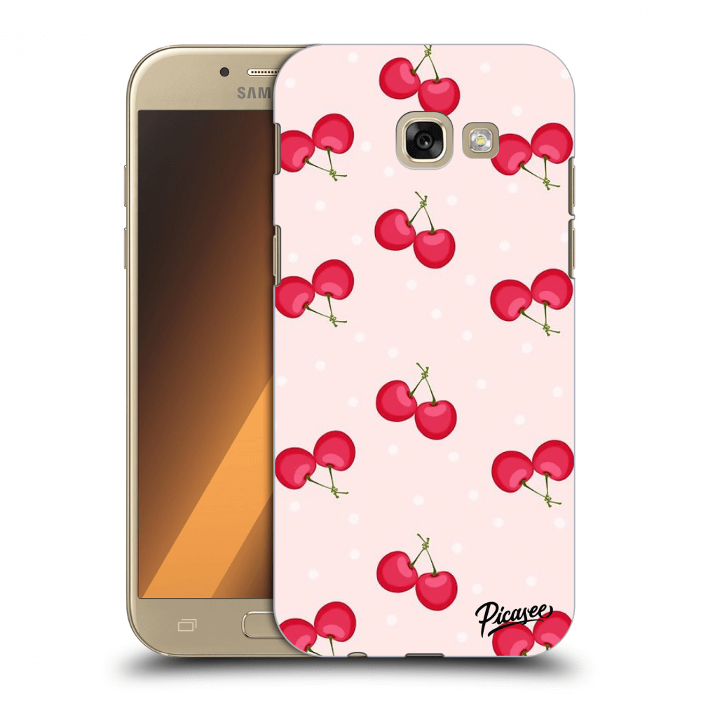 Picasee átlátszó szilikon tok az alábbi mobiltelefonokra Samsung Galaxy A5 2017 A520F - Cherries