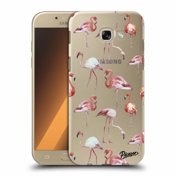 Picasee átlátszó szilikon tok az alábbi mobiltelefonokra Samsung Galaxy A5 2017 A520F - Flamingos