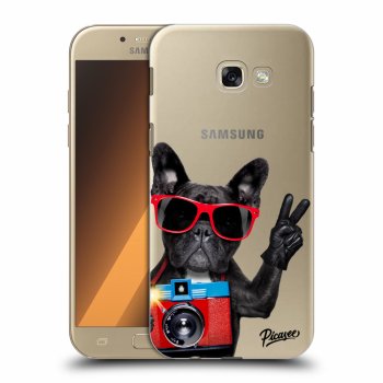 Picasee műanyag átlátszó tok az alábbi mobiltelefonokra Samsung Galaxy A5 2017 A520F - French Bulldog