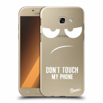 Picasee átlátszó szilikon tok az alábbi mobiltelefonokra Samsung Galaxy A5 2017 A520F - Don't Touch My Phone