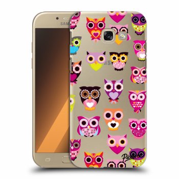 Picasee műanyag átlátszó tok az alábbi mobiltelefonokra Samsung Galaxy A5 2017 A520F - Owls