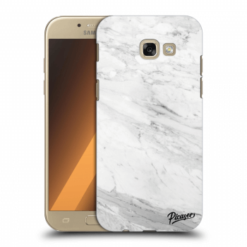 Picasee műanyag átlátszó tok az alábbi mobiltelefonokra Samsung Galaxy A5 2017 A520F - White marble