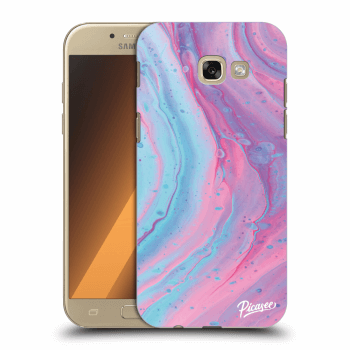 Picasee műanyag átlátszó tok az alábbi mobiltelefonokra Samsung Galaxy A5 2017 A520F - Pink liquid