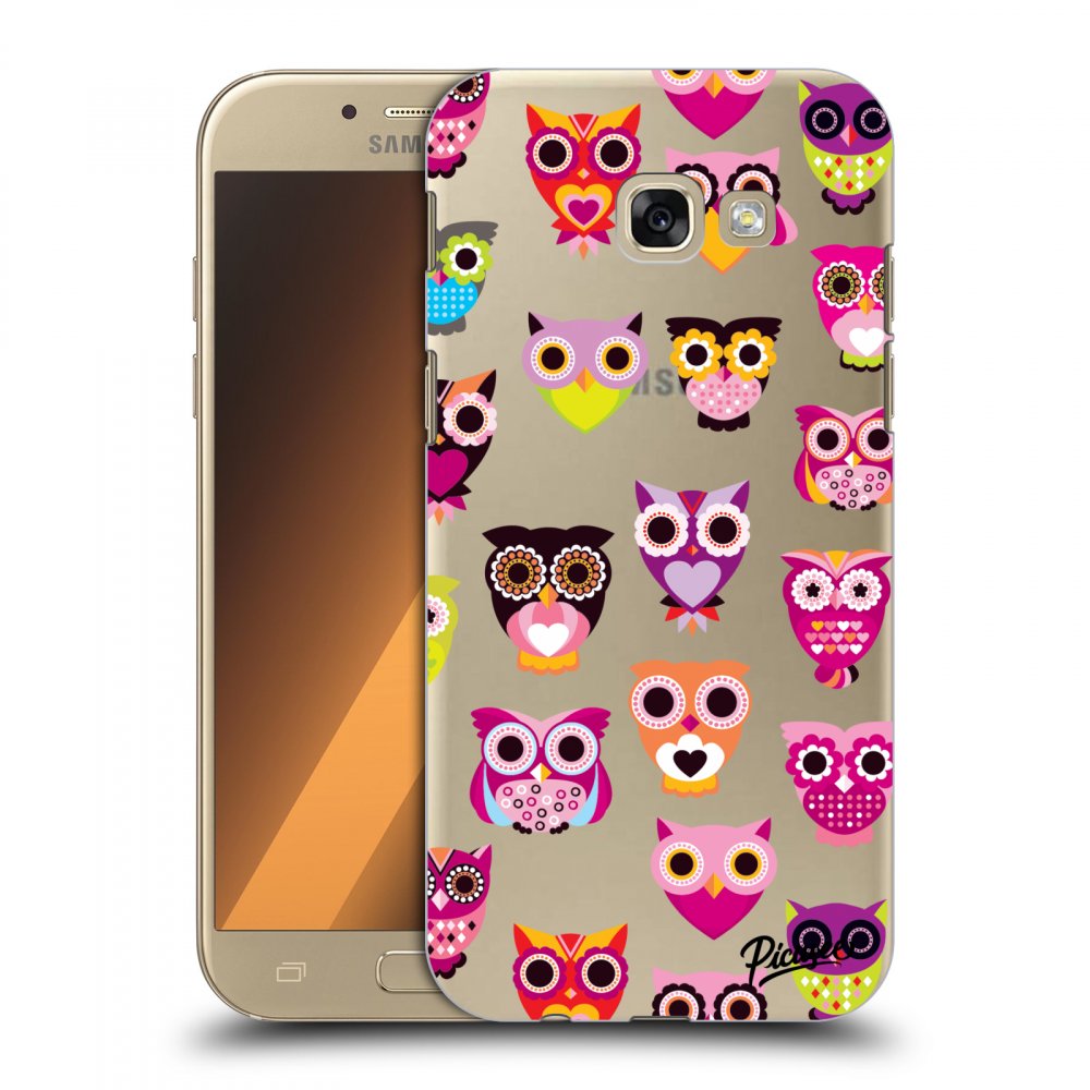 Picasee műanyag átlátszó tok az alábbi mobiltelefonokra Samsung Galaxy A5 2017 A520F - Owls