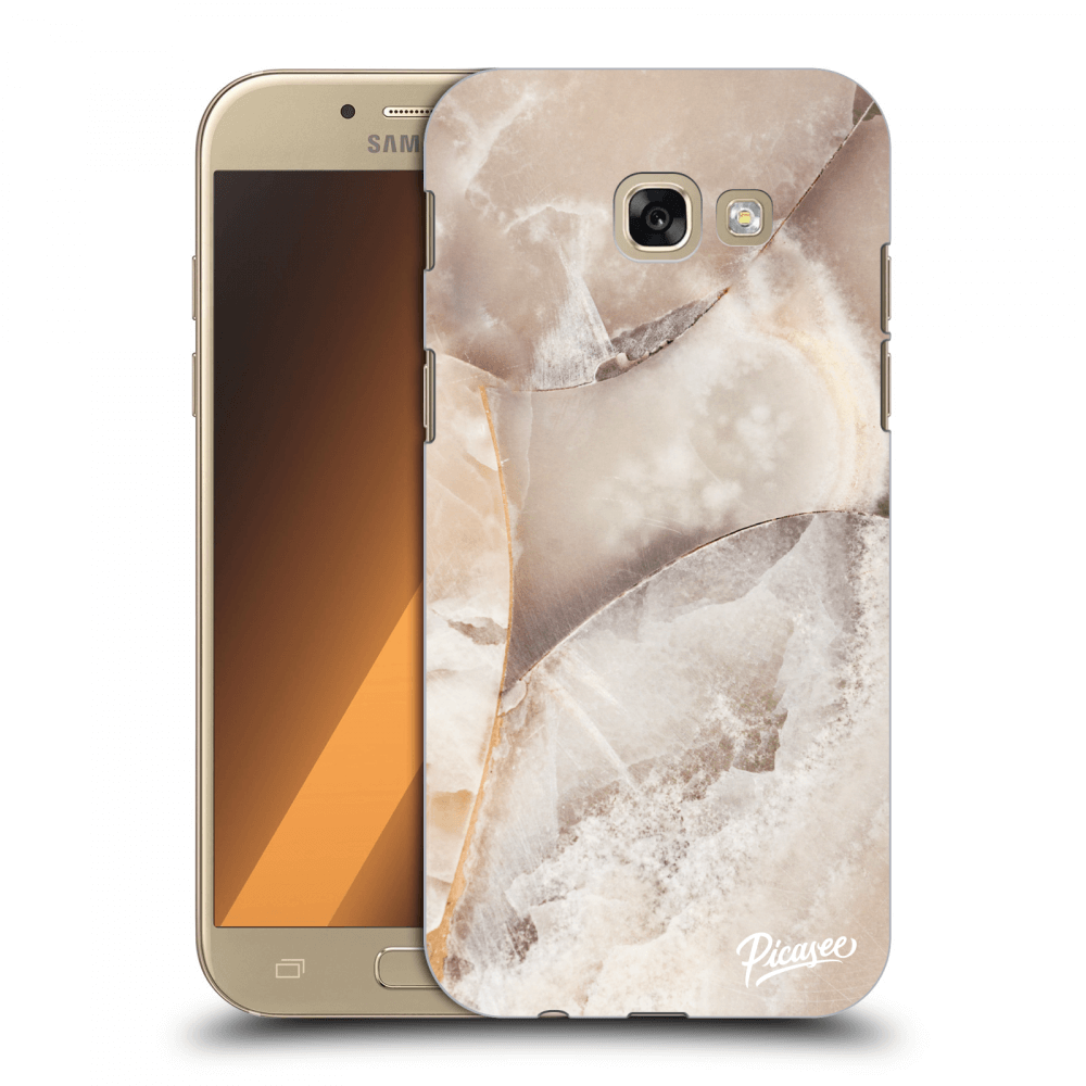 Picasee műanyag átlátszó tok az alábbi mobiltelefonokra Samsung Galaxy A5 2017 A520F - Cream marble