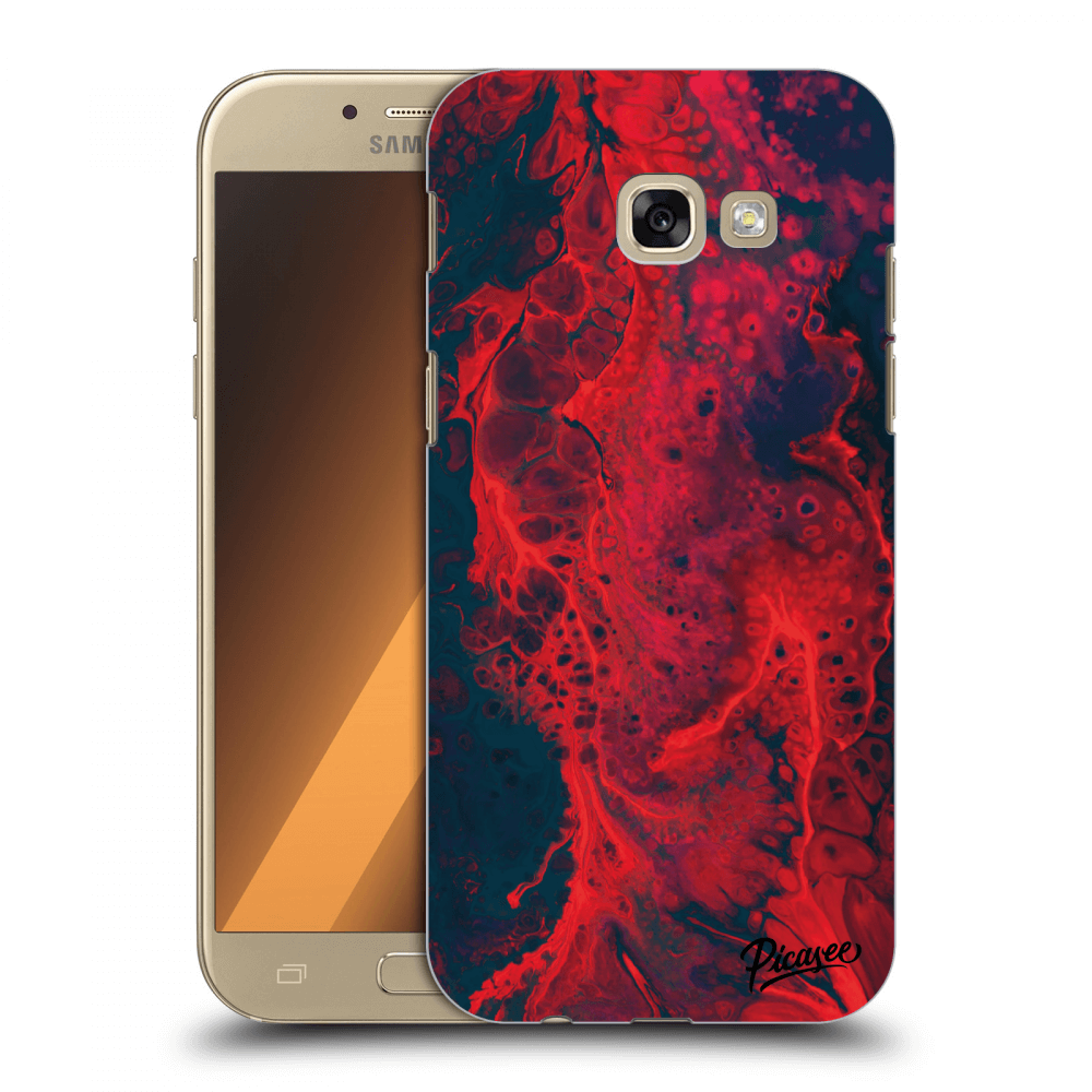 Picasee műanyag átlátszó tok az alábbi mobiltelefonokra Samsung Galaxy A5 2017 A520F - Organic red