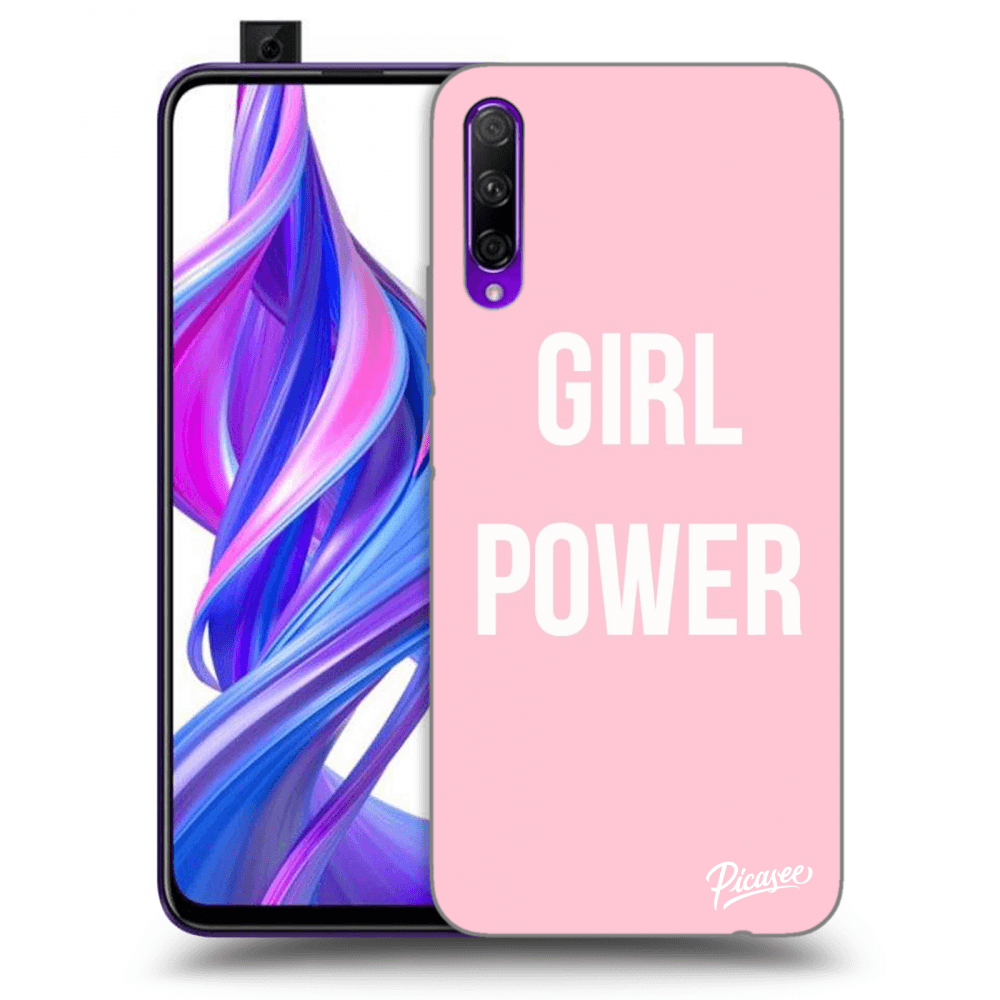 Picasee fekete szilikon tok az alábbi mobiltelefonokra Honor 9X Pro - Girl power