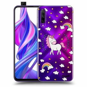 Picasee átlátszó szilikon tok az alábbi mobiltelefonokra Honor 9X Pro - Unicorn star heaven