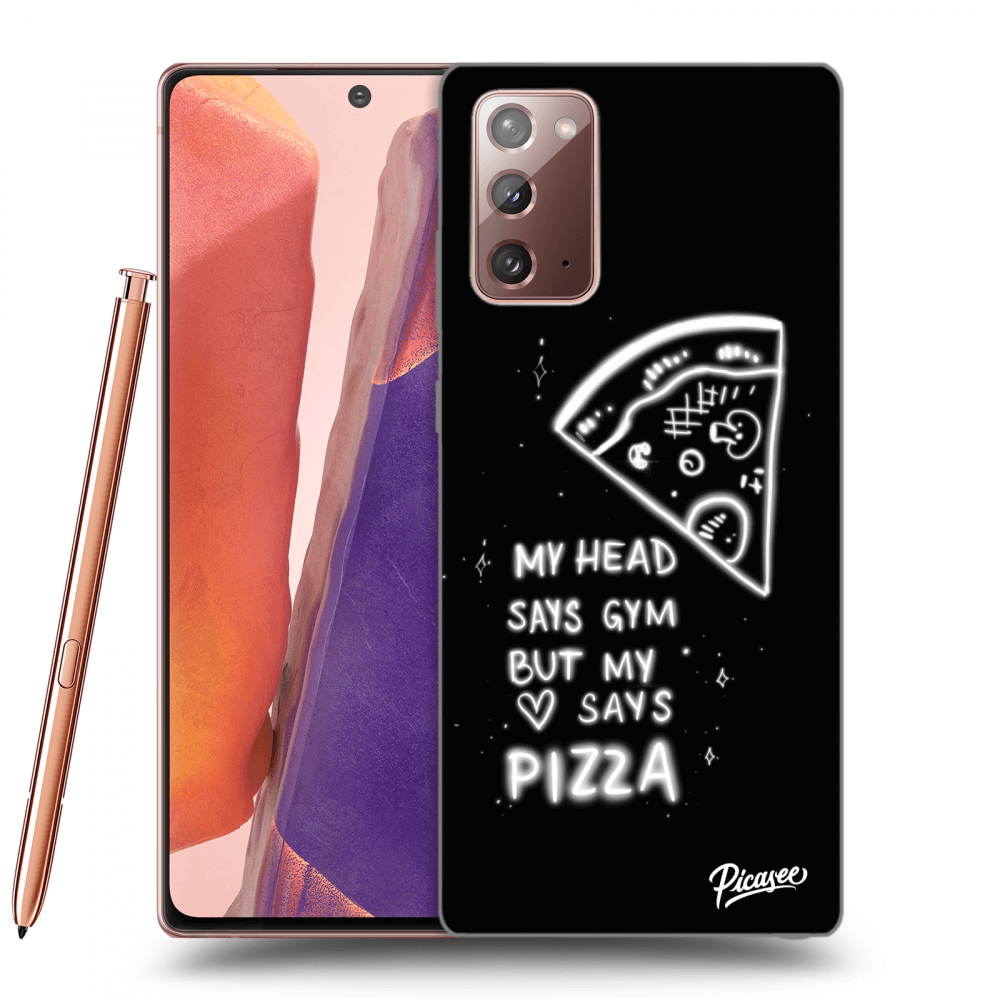 Picasee fekete szilikon tok az alábbi mobiltelefonokra Samsung Galaxy Note 20 - Pizza
