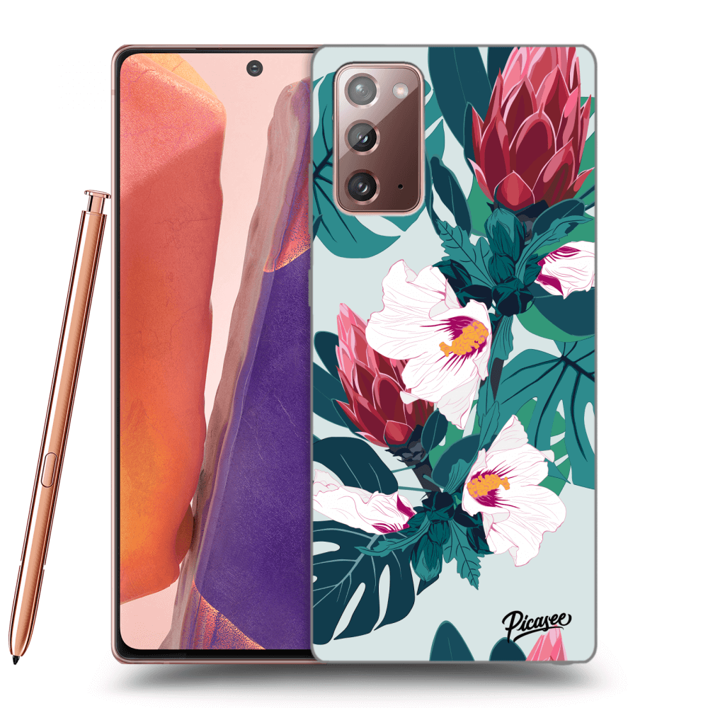 Picasee fekete szilikon tok az alábbi mobiltelefonokra Samsung Galaxy Note 20 - Rhododendron
