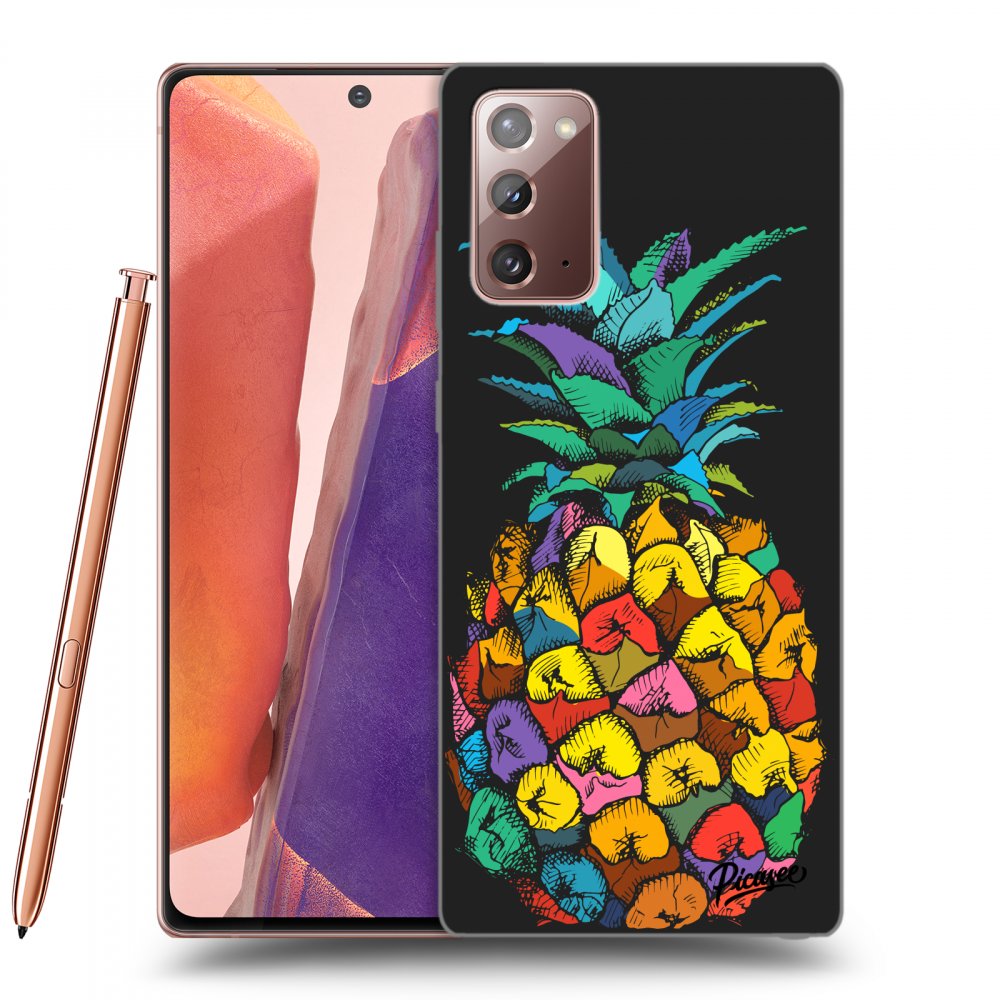 Picasee fekete szilikon tok az alábbi mobiltelefonokra Samsung Galaxy Note 20 - Pineapple