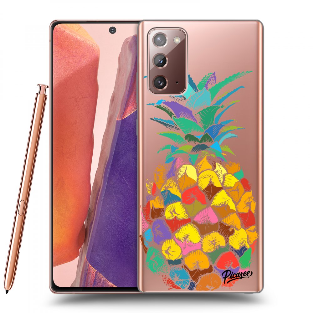 Picasee átlátszó szilikon tok az alábbi mobiltelefonokra Samsung Galaxy Note 20 - Pineapple