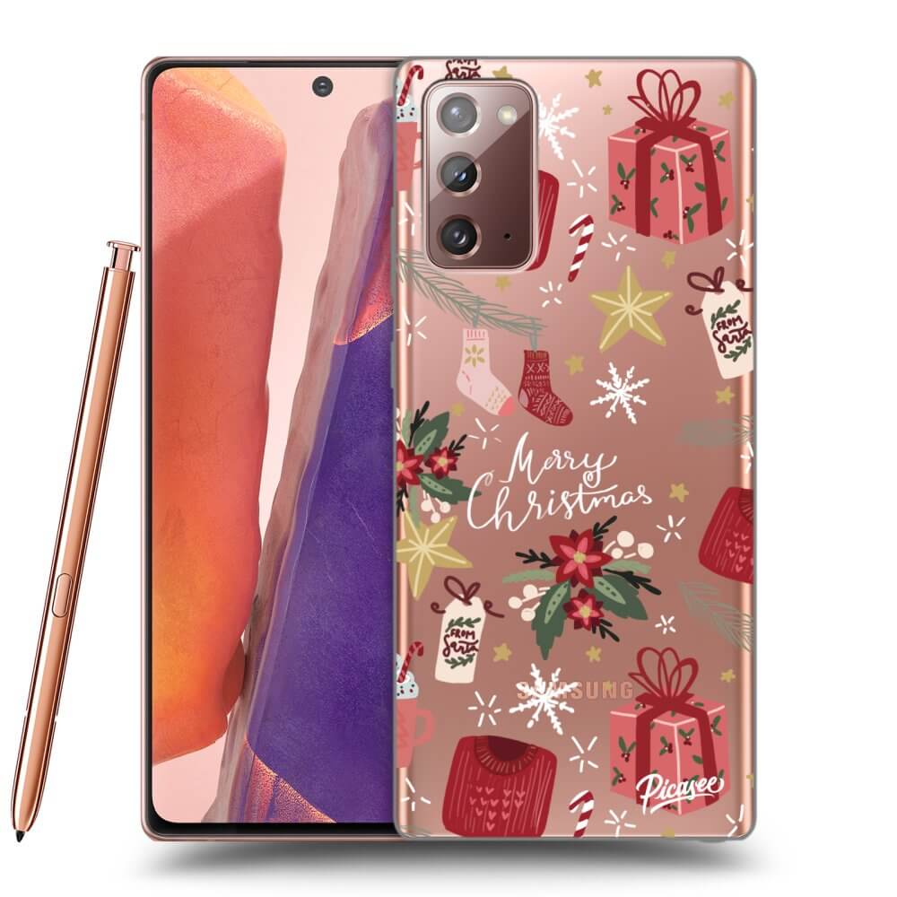 Picasee átlátszó szilikon tok az alábbi mobiltelefonokra Samsung Galaxy Note 20 - Christmas