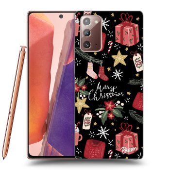 Picasee fekete szilikon tok az alábbi mobiltelefonokra Samsung Galaxy Note 20 - Christmas