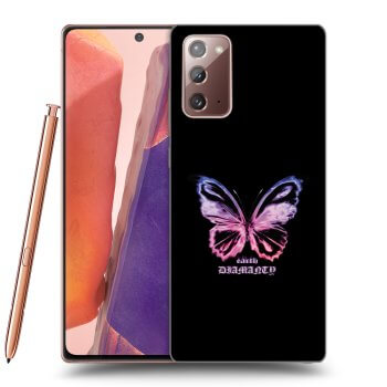Picasee átlátszó szilikon tok az alábbi mobiltelefonokra Samsung Galaxy Note 20 - Diamanty Purple