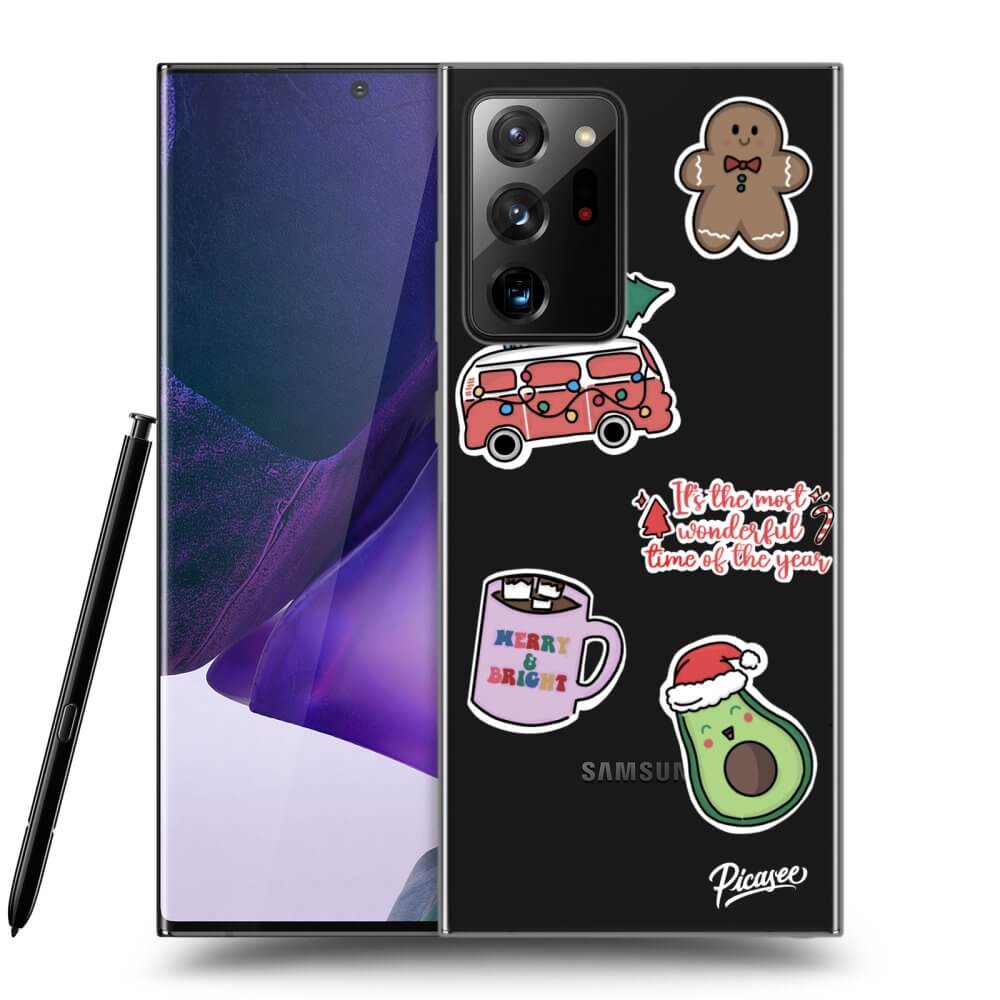 Picasee átlátszó szilikon tok az alábbi mobiltelefonokra Samsung Galaxy Note 20 Ultra - Christmas Stickers